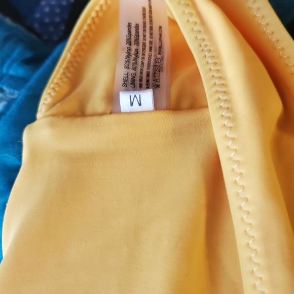 NWOT Bright orange Bikini tie top - Picture 4 of 4